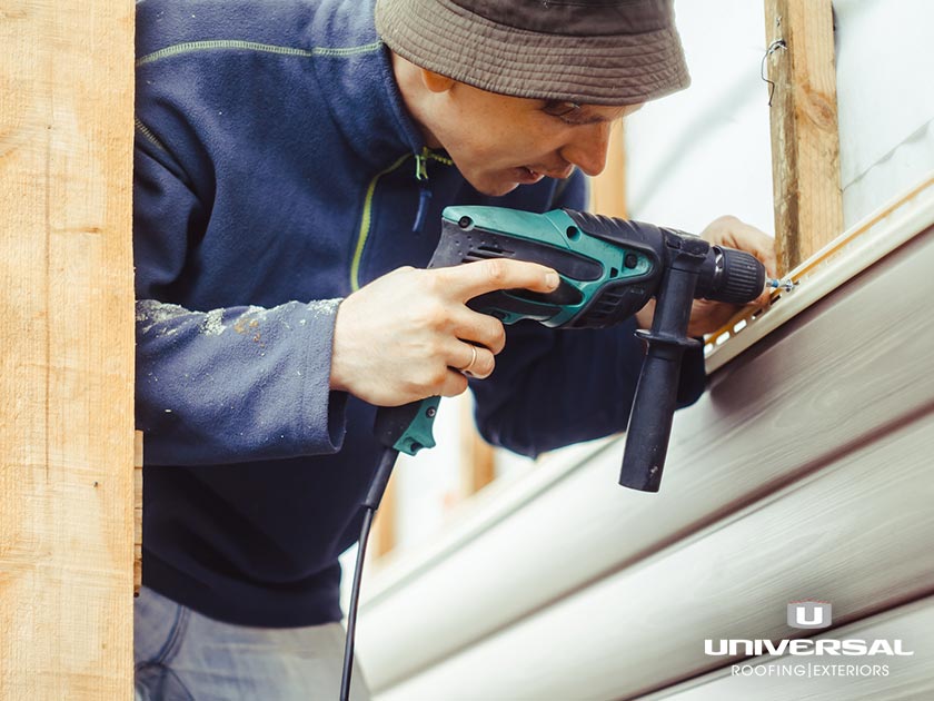 Drilling into wood wall