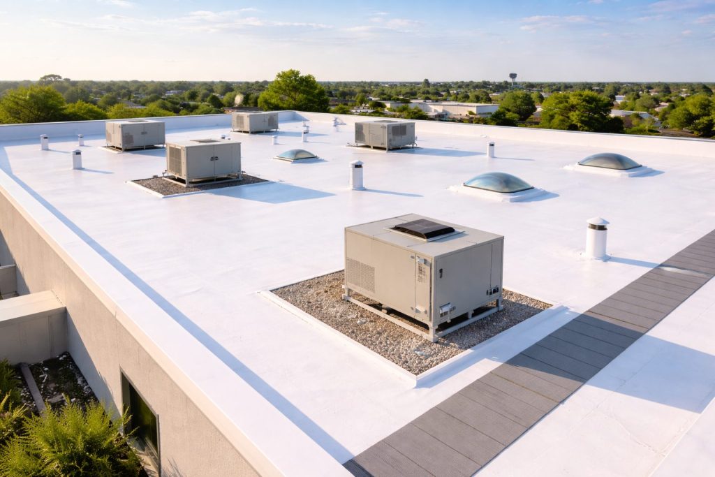 universal roofing and construction flat roof